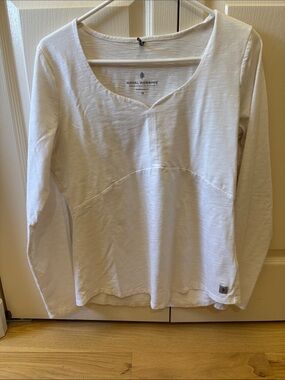 Royal Ribbons Long Sleeve Shirt Blouse White Size medium
